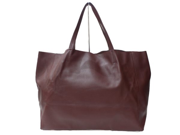 imgrc0096644955 Celine Horizontal Cover Tote Bag Leather Wine Red