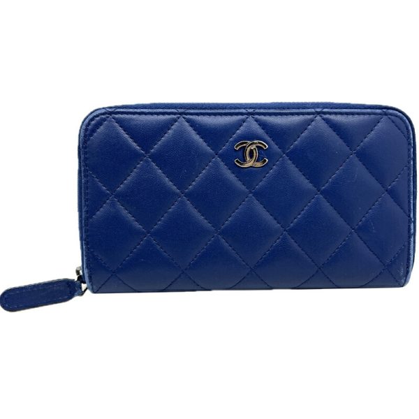 imgrc0096658185 CHANEL Medium Wallet Lambskin Blue