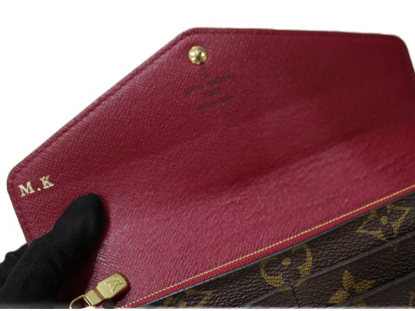 imgrc0096660090 Louis Vuitton Portefeuille Sarah Brown Wine Red