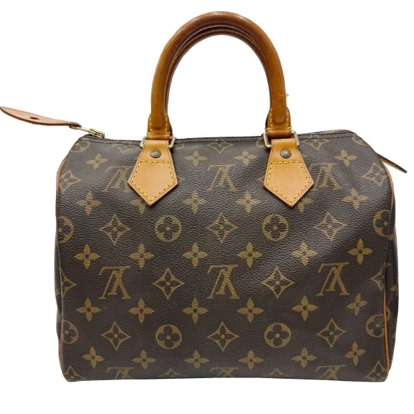 imgrc0096666329 LOUIS VUITTON Speedy 25 Handbag Monogram Brown