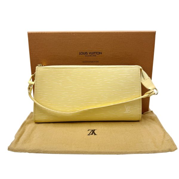 imgrc0096666708 LOUIS VUITTON Pochette Accessoire Handbag Epi Yellow