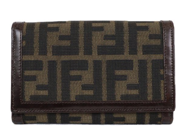 imgrc0096706061 Fendi Bifold Compact Wallet Canvas Brown