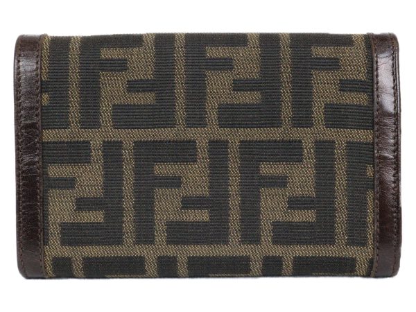 imgrc0096706062 Fendi Bifold Compact Wallet Canvas Brown