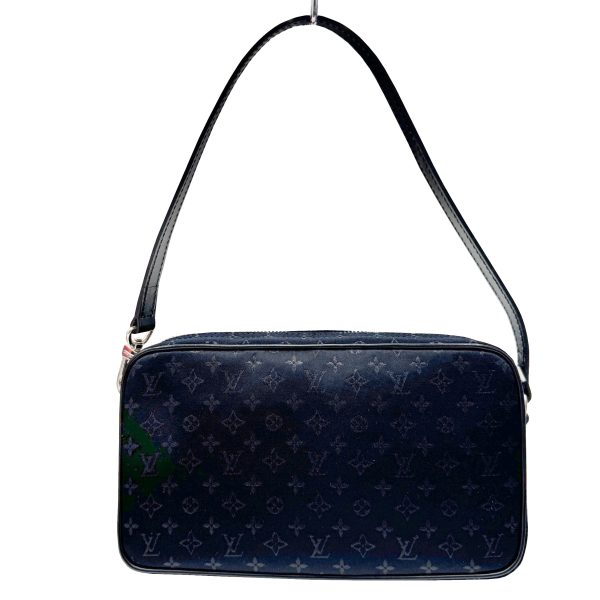 imgrc0096774905 LOUIS VUITTON Comte de Fe Pochette Monogram Satin Noir Black Multicolor