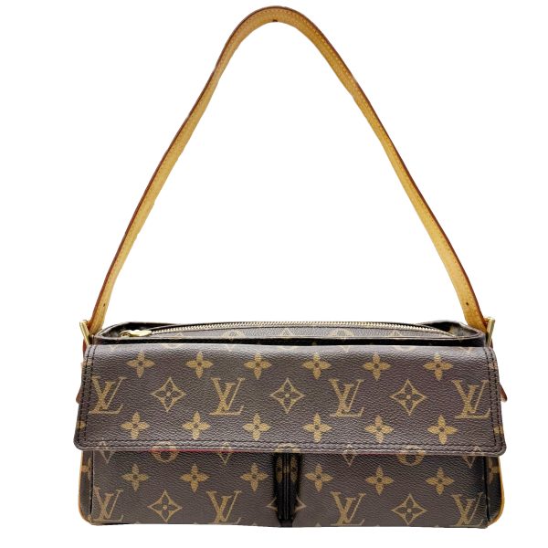 imgrc0096804161 LOUIS VUITTON Viva Cité MM Shoulder Bag Monogram Brown