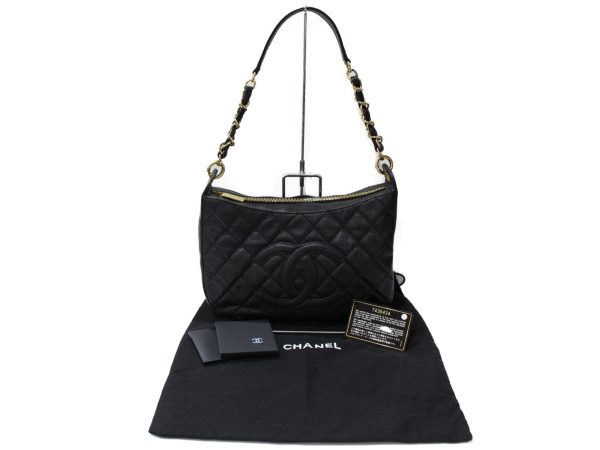 imgrc0096819567 Chanel Chain One Shoulder Bag Matelasse Black