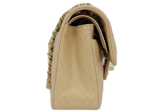 imgrc0096821446 Chanel Double Flap Chain Shoulder Matelasse Beige