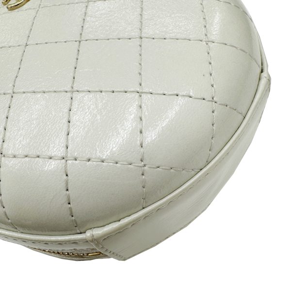 imgrc0096878801 CHANEL Mini Matelasse Shoulder Bag Leather Ivory