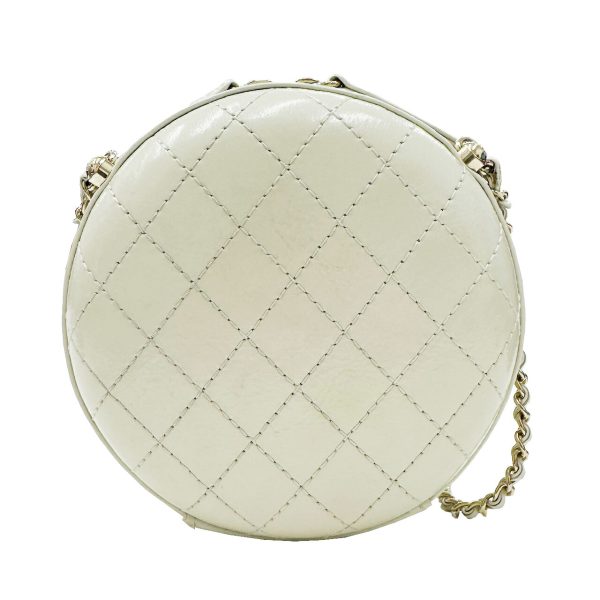 imgrc0096880087 CHANEL Mini Matelasse Shoulder Bag Leather Ivory