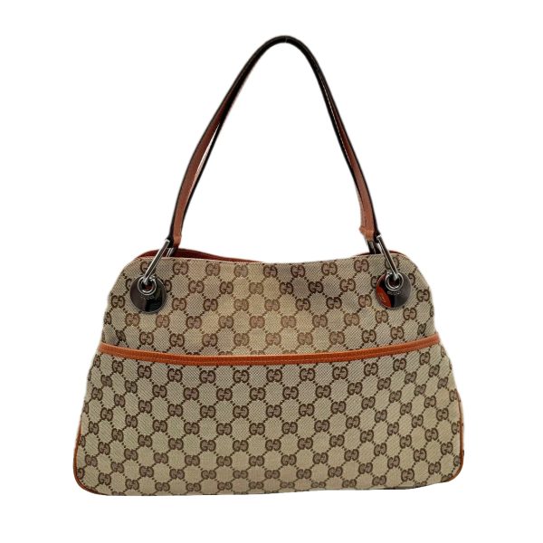 imgrc0096893491 GUCCI Shoulder Bag GG Canvas Beige