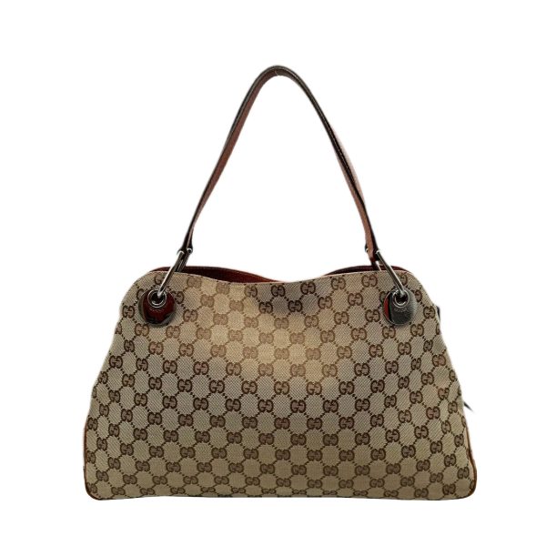 imgrc0096893492 GUCCI Shoulder Bag GG Canvas Beige