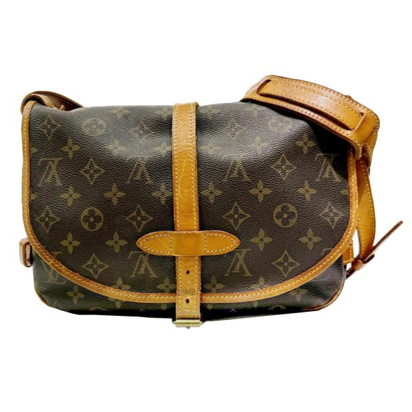 imgrc0096934190 LOUIS VUITTON Saumur 30 Shoulder Bag Monogram Brown