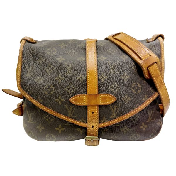 imgrc0096934191 LOUIS VUITTON Saumur 30 Shoulder Bag Monogram Brown