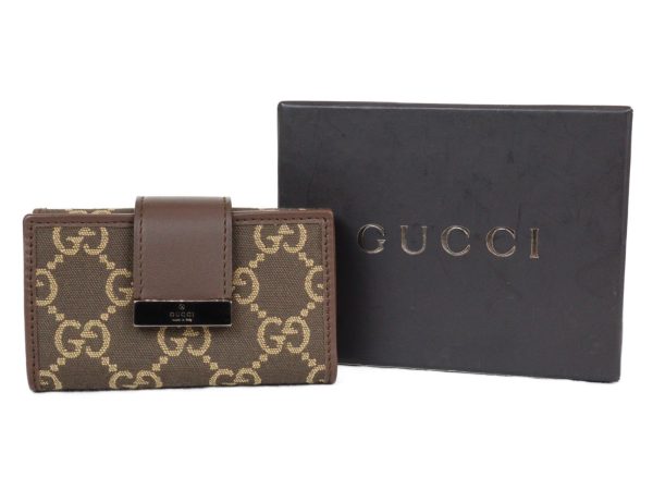 imgrc0096994917 Gucci 6 Key Case GG Canvas Brown