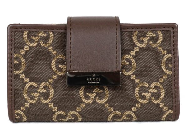 imgrc0096994918 Gucci 6 Key Case GG Canvas Brown