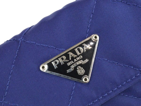 imgrc0097017544 Prada 6 Key Case Blue Nylon