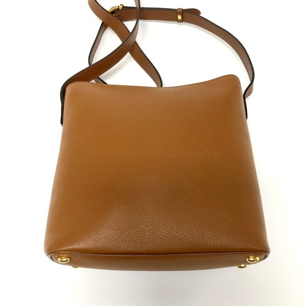 imgrc0097042434 CELINE Circle Shoulder Bag Leather Camel