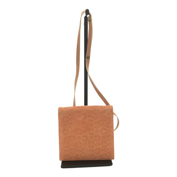 imgrc0097450836 CELINE Shoulder Wallet Macadam Suede Salmon Pink