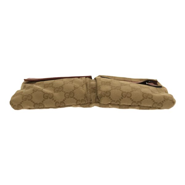 imgrc0097471778 Gucci Waist Bag GG Canvas Leather Beige Pink