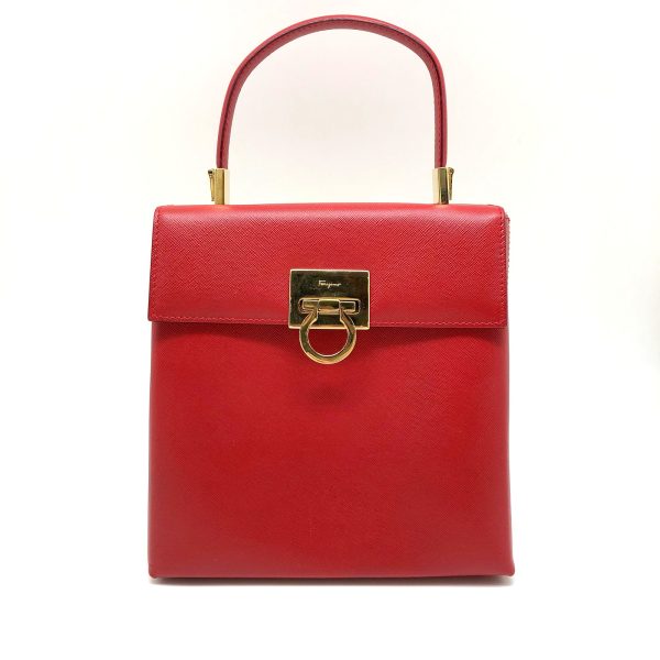 imgrc0097536392 Ferragamo 2WAY Handbag Gancini Red