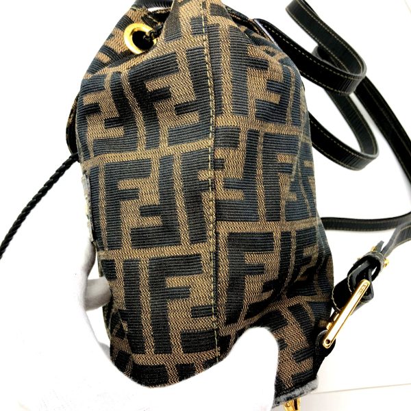 imgrc0097638682 Fendi Mini Rucksack Zucca Beige Black