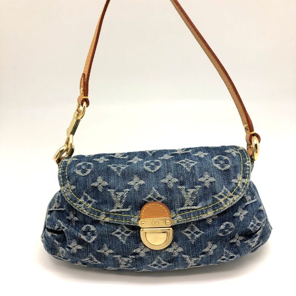 imgrc0097676484 Louis Vuitton Mini Pretty Monogram Denim Handbag Blue