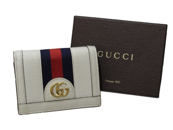 imgrc0097745465 Gucci Ophidia GG Bifold Wallet Off White Red Navy