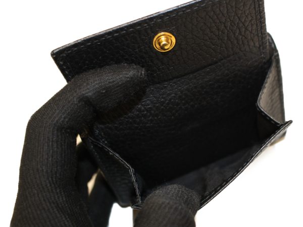 imgrc0097745557 Gucci GG Marmont Compact Tri fold Wallet Black