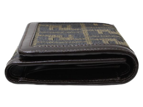 imgrc0097746291 Fendi Zucca Tri fold Folding Compact Wallet Brown