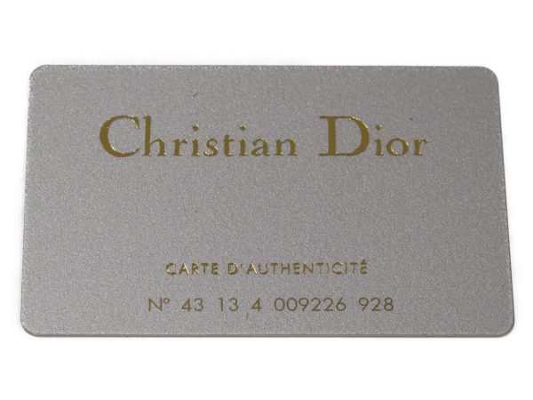 imgrc0097747473 Christian Dior Logo Plate Compact Wallet Black