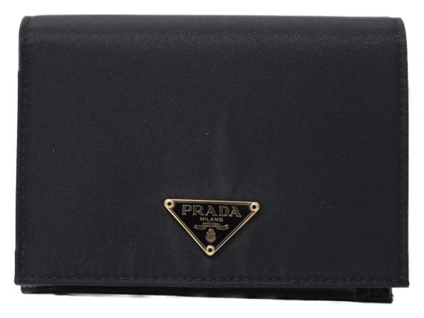 imgrc0097748449 Prada Bifold Wallet Nylon Leather Nero Black