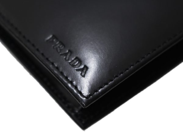 imgrc0097748819 Prada Bifold Wallet Leather Nero Black