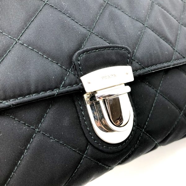 imgrc0097846461 Prada Quilted 2WAY Chain Shoulder Bag Black