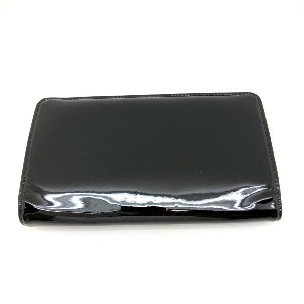 imgrc0097846501 Chanel Bifold Long Wallet Enamel Leather Black