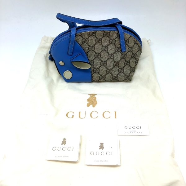 imgrc0097896164 Gucci Handbag GG Pattern Beige Blue