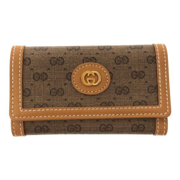 imgrc0097948144 Gucci 4 Key Case Micro GG Beige