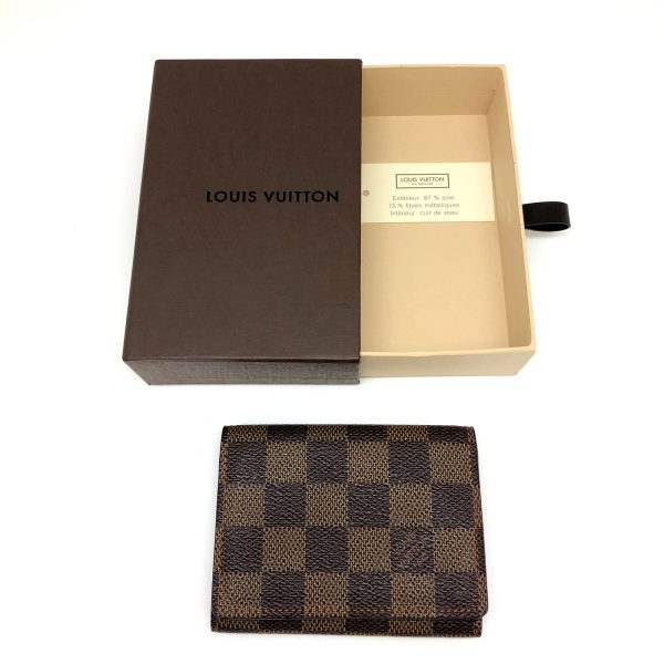 imgrc0098049273 Louis Vuitton Anvelope Carte de Visit Damier Brown Card Case