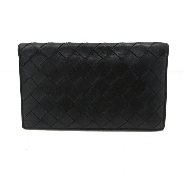 imgrc0098225290 Bottega Veneta Intrecciato Bi fold Wallet Black