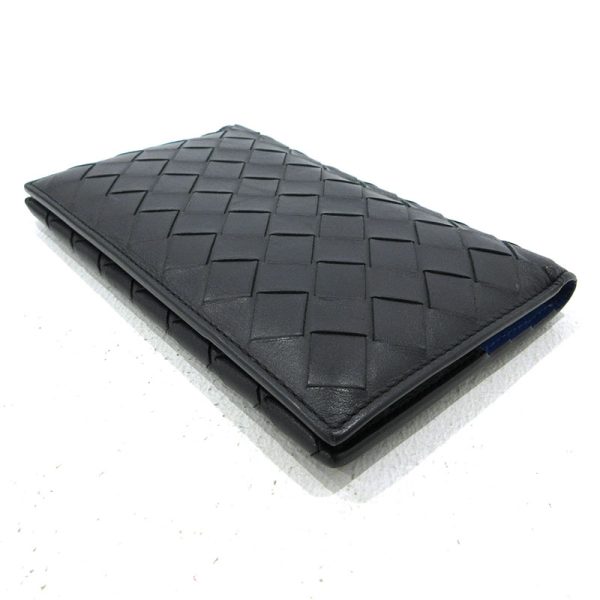 imgrc0098225291 Bottega Veneta Intrecciato Bi fold Wallet Black