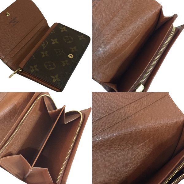 imgrc0098373159 Louis Vuitton Portomone Vietresor Monogram Bifold Wallet Brown