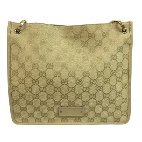 imgrc0099138794 Gucci GG Canvas Shoulder Bag GG Pattern Brown