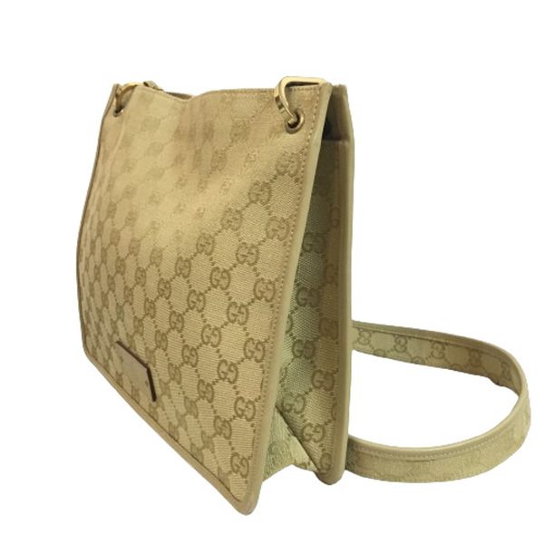 imgrc0099138795 Gucci GG Canvas Shoulder Bag GG Pattern Brown