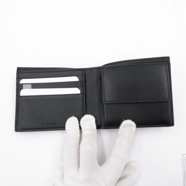 imgrc0099154396 Balenciaga Cash Square Folded Coin Wallet Black