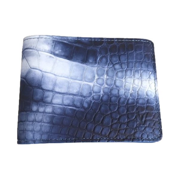 imgrc0100229216 Louis Vuitton Multiple Wallet Crocodile Leather Tie Dye Light Blue