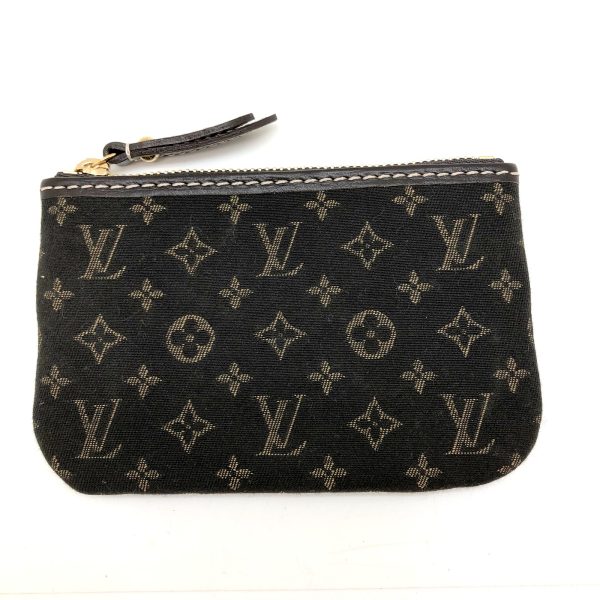 imgrc0100335530 Louis Vuitton Pochette Cle Monogram Mini Run Leather Black