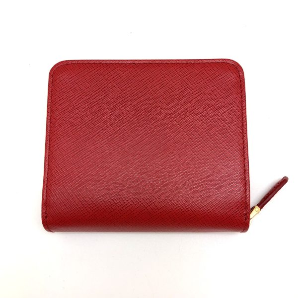 imgrc0100335607 Prada Bifold Wallet Saffiano Red