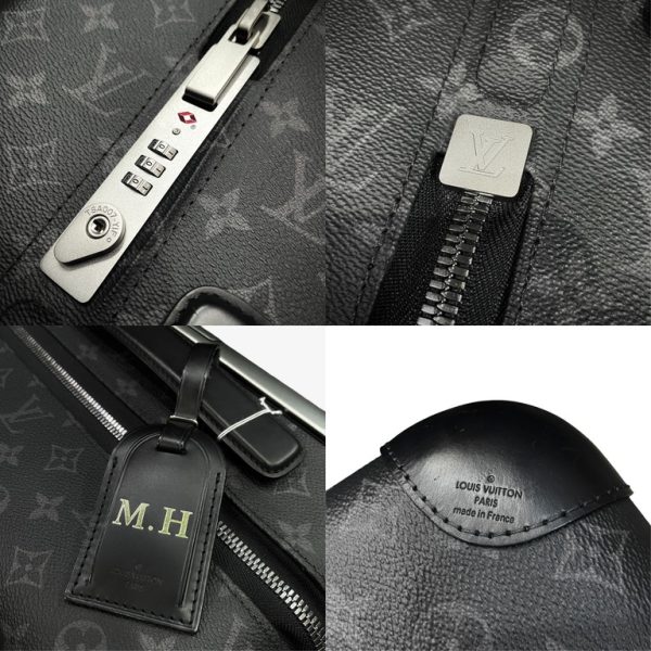 Processed with MOLDIV Louis Vuitton Horizon 50 Monogram Eclipse Carry Bag Black