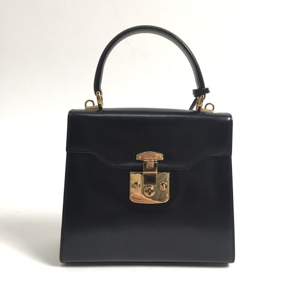 imgrc0100595987 Gucci Ladylock 2WAY Handbag Leather Black