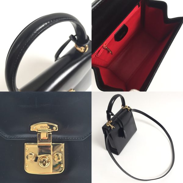 imgrc0100595992 Gucci Ladylock 2WAY Handbag Leather Black