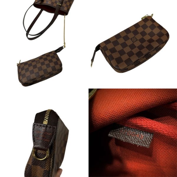 Processed with MOLDIV Louis Vuitton Marais Damier Tote Bag Brown